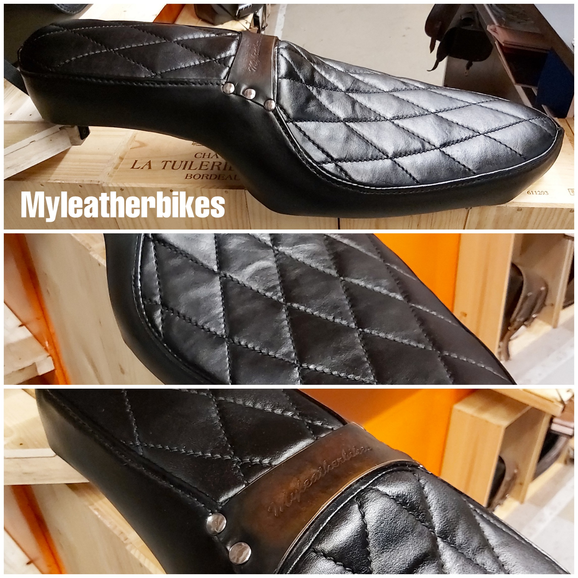 L'atelier de sellerie custom de Myleatherbikes - Selle personnalisation et sur mesure